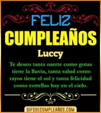 GIF Frases de Cumpleaños Luccy